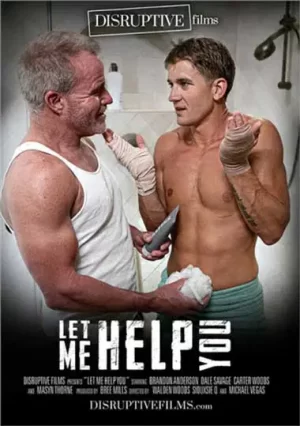 Let Me Help You (Disruptive Films). Co-worker muscle men expressing his clout and flexing his authority in a hot gay sex gay scene fucks anal.