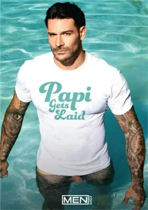 Papi Gets Laid. The gay porn film features a threesome of muscular men engaging in hot, anal fucking, peeping. Culminating is big cock sucking.