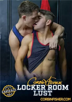 Locker Room Lust. Group of all-American gay muscle college jocks engage in hot testosterone-fueled action bareback fucks anal and oral in locker room.