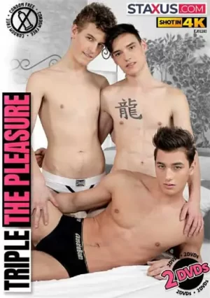 Triple the Pleasure is a gay porn film featuring bareback fucking, intense anal, oral fucking and gay threesomes, making it for fans of such content.