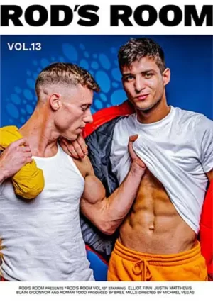 Rod's Room 13. Elliot Finn, Justin Matthews, Blain O’Connor, and Roman Todd in intense gay hot bareback, big dicks, anal, oral and passionate gay sex.