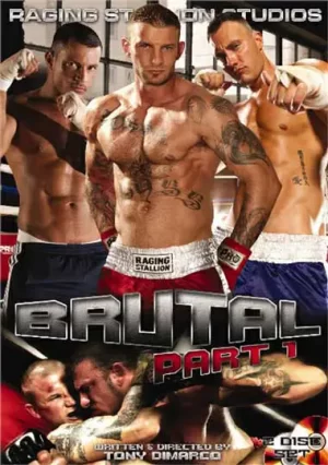 Brutal Part 1. Gay porn explores raw masculinity, domination, and power. MMA fighters, gym rivalries, and aggressive sex collide in this primal saga.
